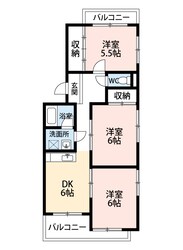 エスポワール美園の物件間取画像